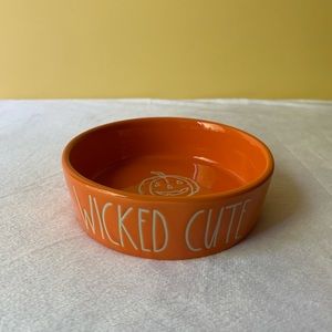 Rae Dunn Wicked Cute Orange Cat Dish